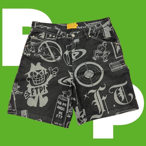 Ftp psycho denim short - psycho,